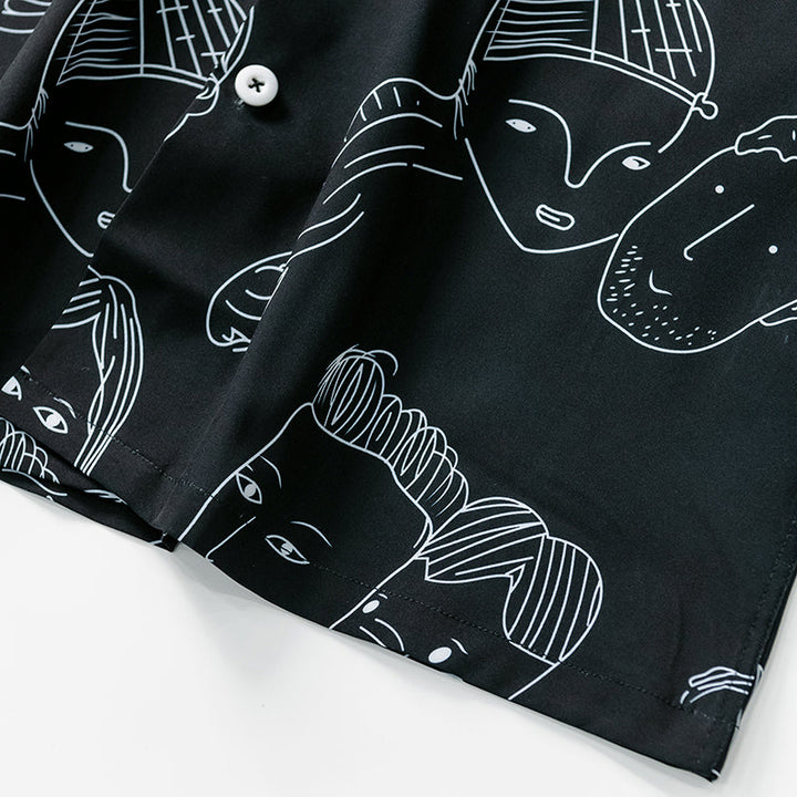 Nash - Camisa de cuello cubano de tacto suave