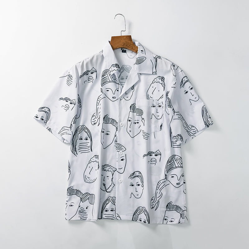 Nash - Camisa de cuello cubano de tacto suave