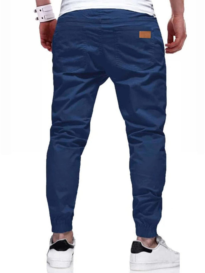 Xavier - Joggers de corte ajustado con cintura de cordón ajustable