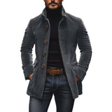 Digby - Chaqueta de cuello alto con rayas