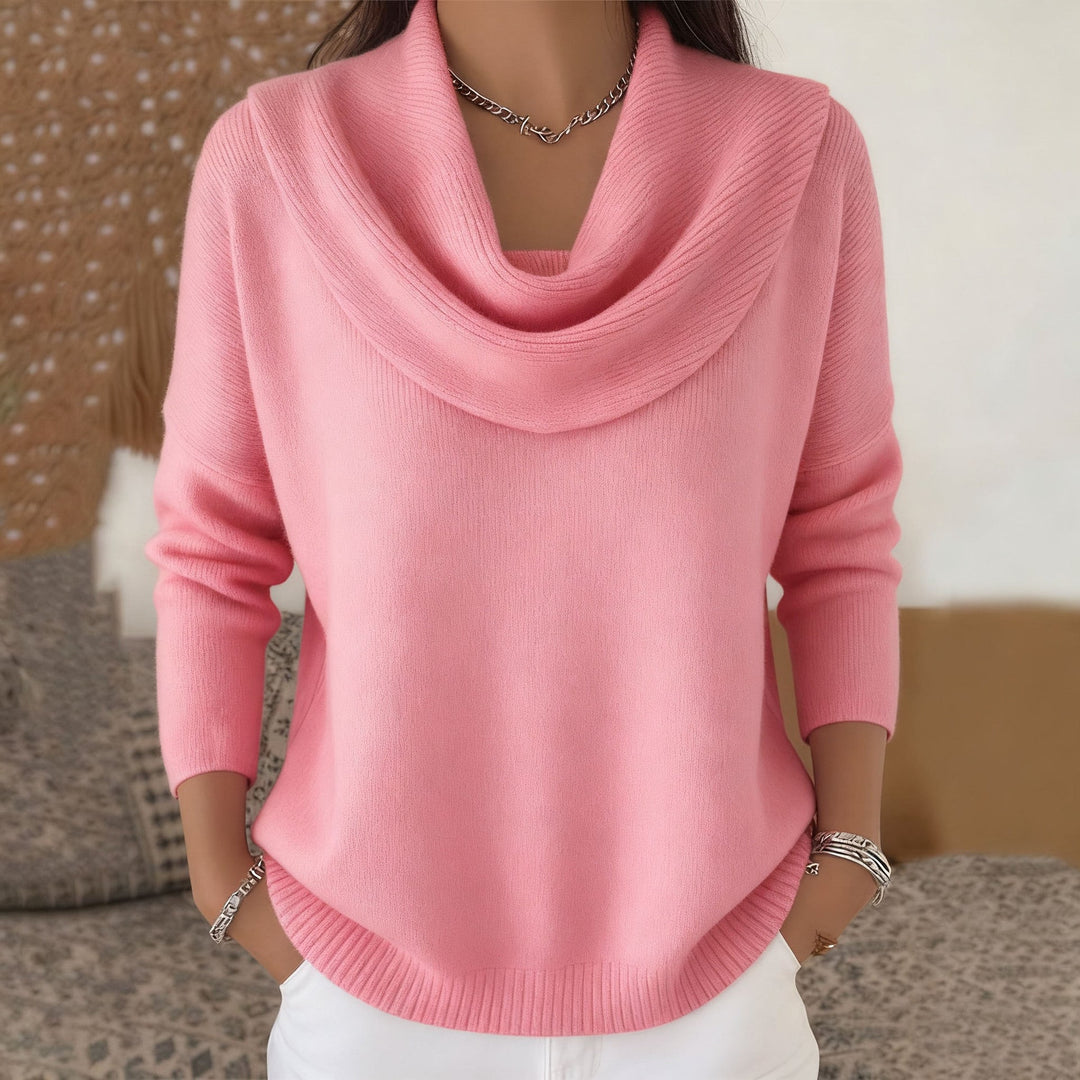 Mirelia - Jersey de cuello desbocado