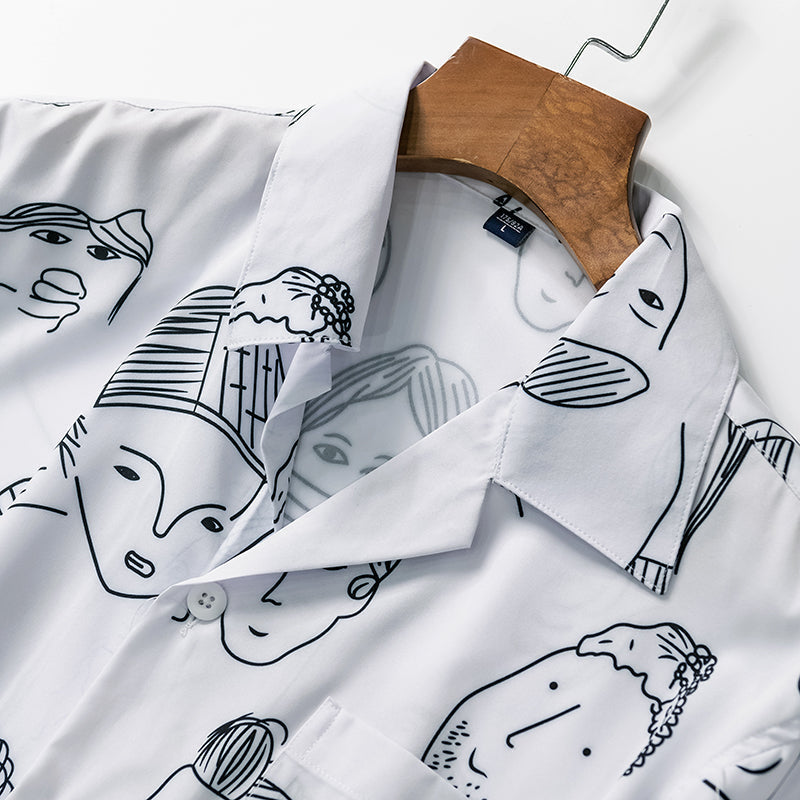 Nash - Camisa de cuello cubano de tacto suave