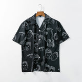 Nash - Camisa de cuello cubano de tacto suave