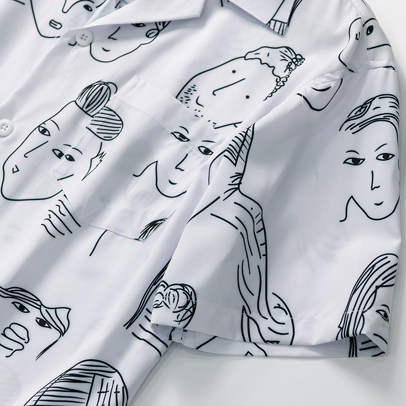 Nash - Camisa de cuello cubano de tacto suave