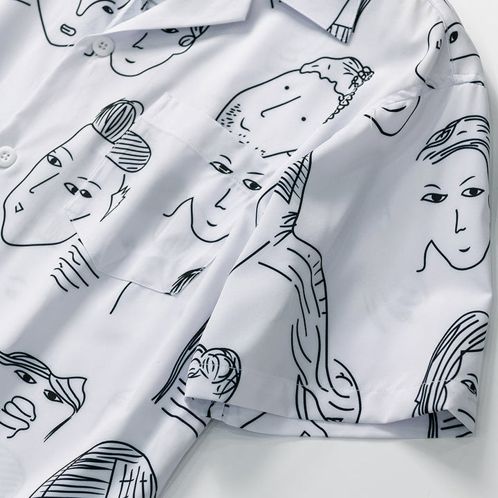 Nash - Camisa de cuello cubano de tacto suave