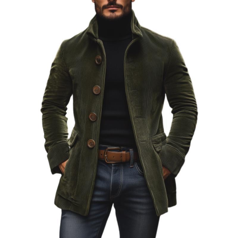 Digby - Chaqueta de cuello alto con rayas