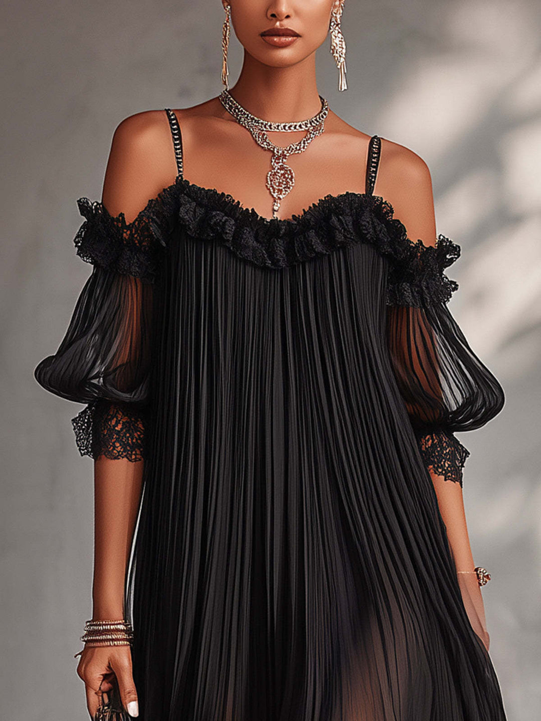 Arabelle - Vestido largo y ligero con escote en V