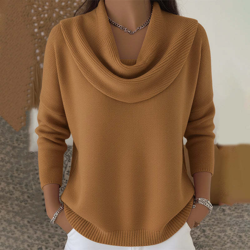 Mirelia - Jersey de cuello desbocado