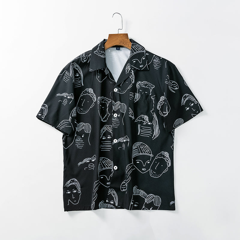 Nash - Camisa de cuello cubano de tacto suave