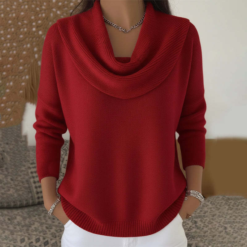 Mirelia - Jersey de cuello desbocado