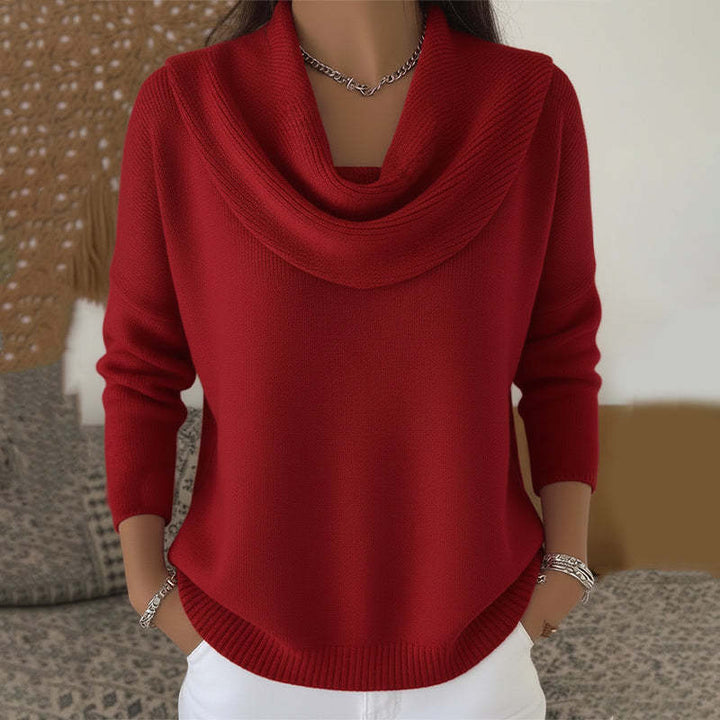 Mirelia - Jersey de cuello desbocado