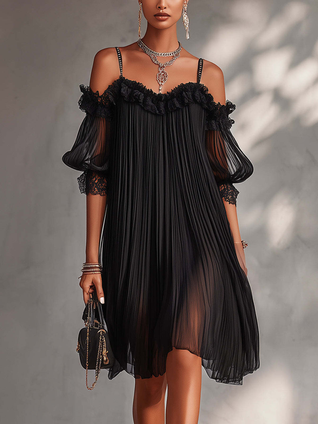 Arabelle - Vestido largo y ligero con escote en V