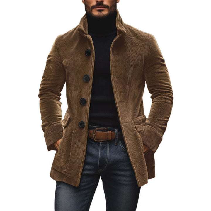 Digby - Chaqueta de cuello alto con rayas