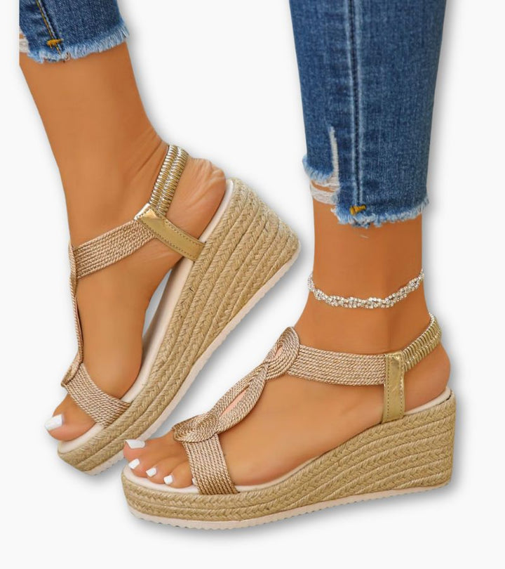 Damarisse - Sandalias de cuña premium