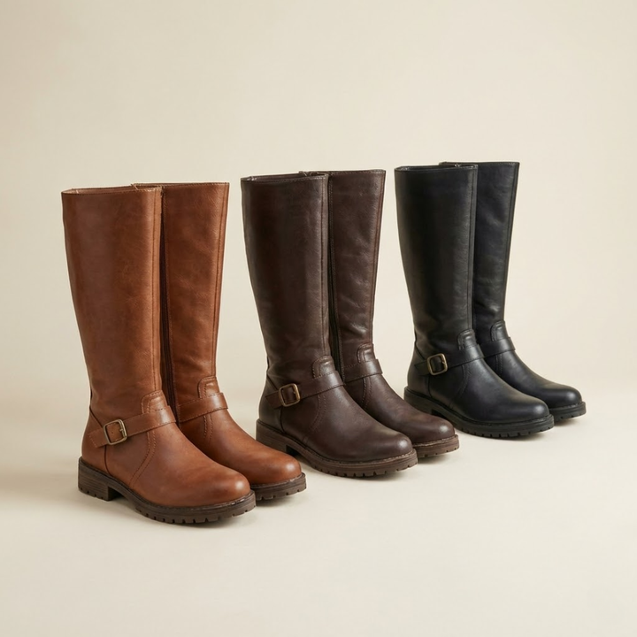 Estera - Botas de tacón con doble cierre
