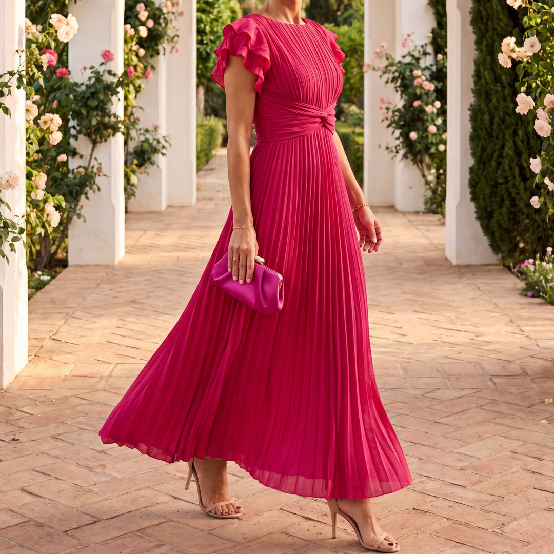 Mirren - Vestido de fiesta drapeado