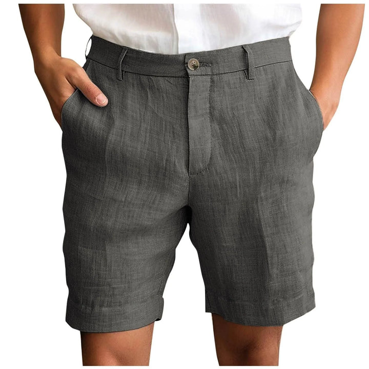 Nestor - bermudas de lino de sastrería
