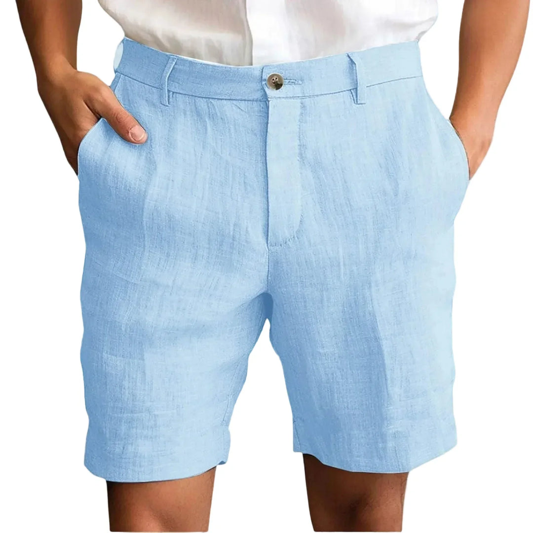 Nestor - bermudas de lino de sastrería
