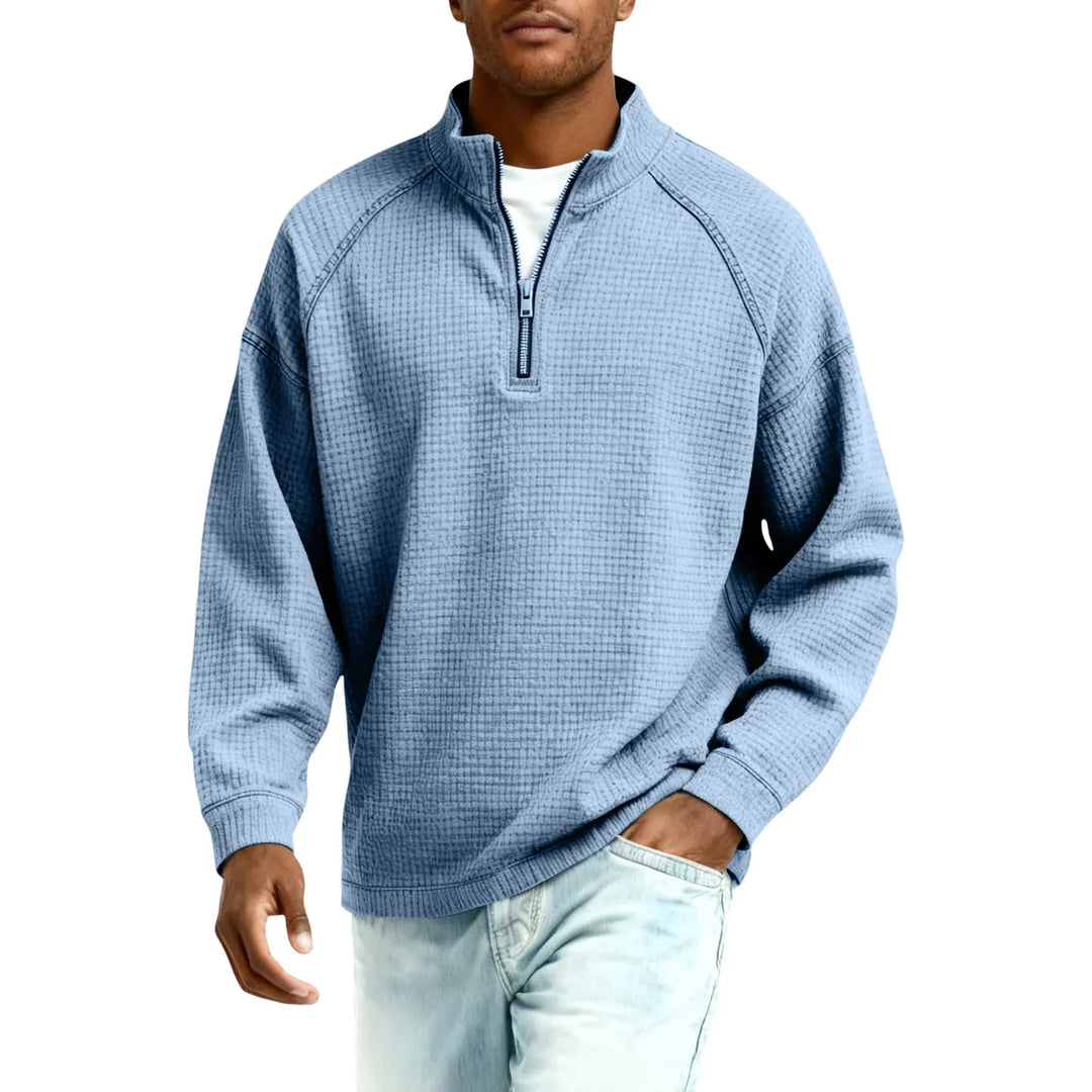Jude - Sudadera de punto gofre texturizado