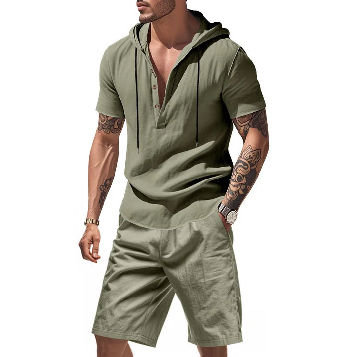 Dylan - Conjunto de sudadera transpirable y shorts