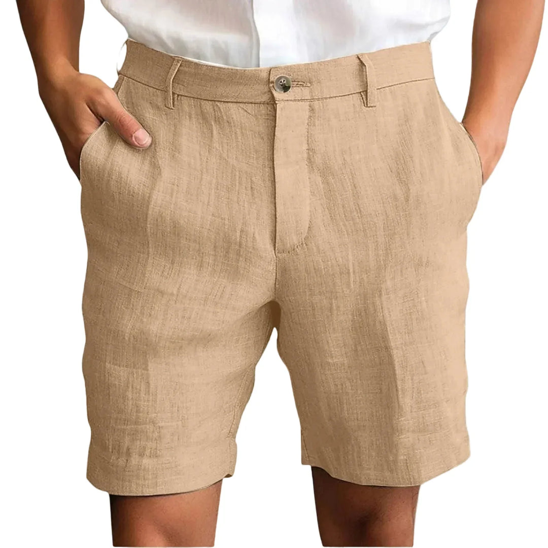 Nestor - bermudas de lino de sastrería