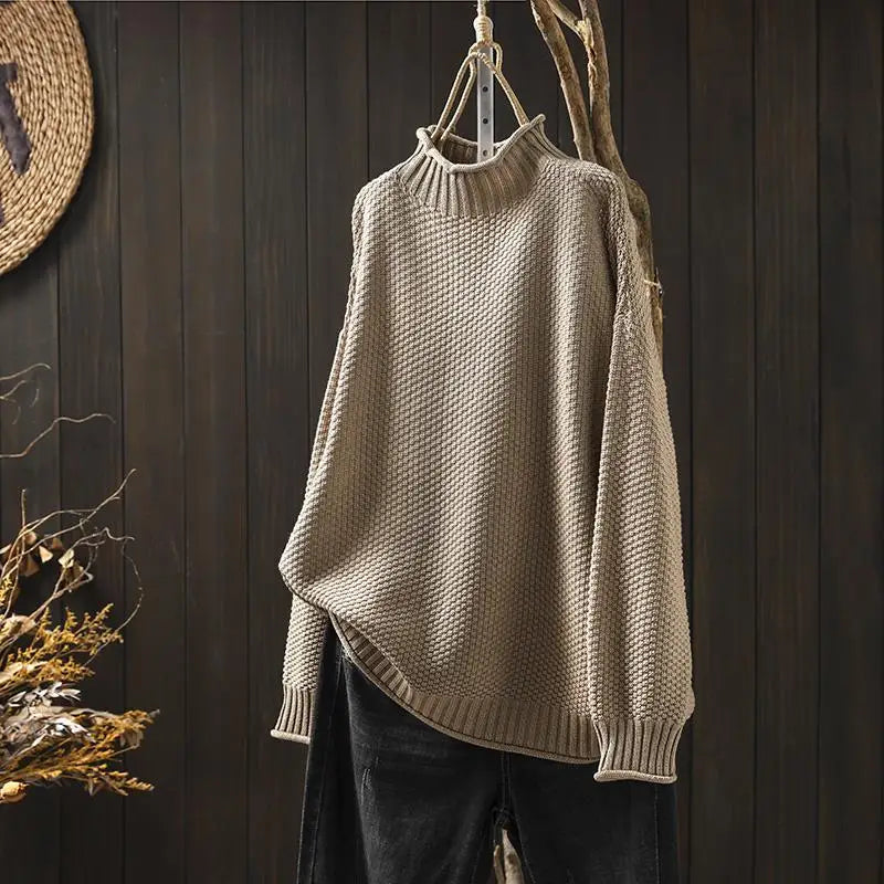 Oriane - Jersey texturizado de cuello perkins