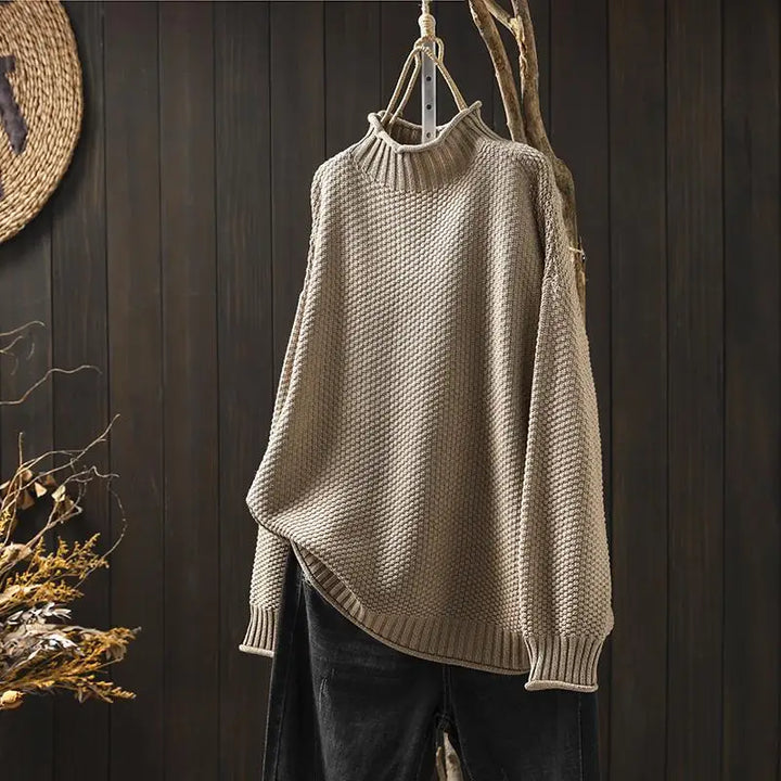 Oriane - Jersey texturizado de cuello perkins