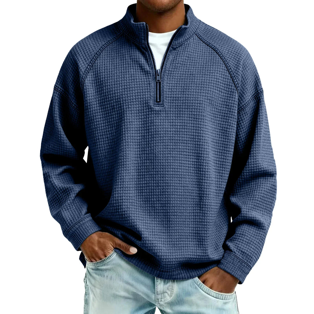 Jude - Sudadera de punto gofre texturizado