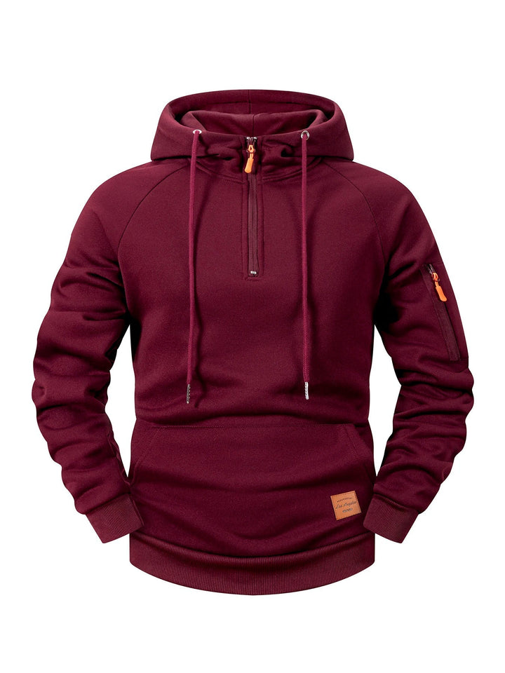 Quenford - Sudadera con cremallera y acabado suave al tacto