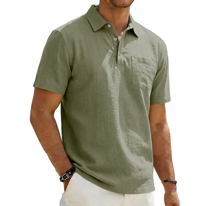 Grafton - Polo de manga corta texturizado