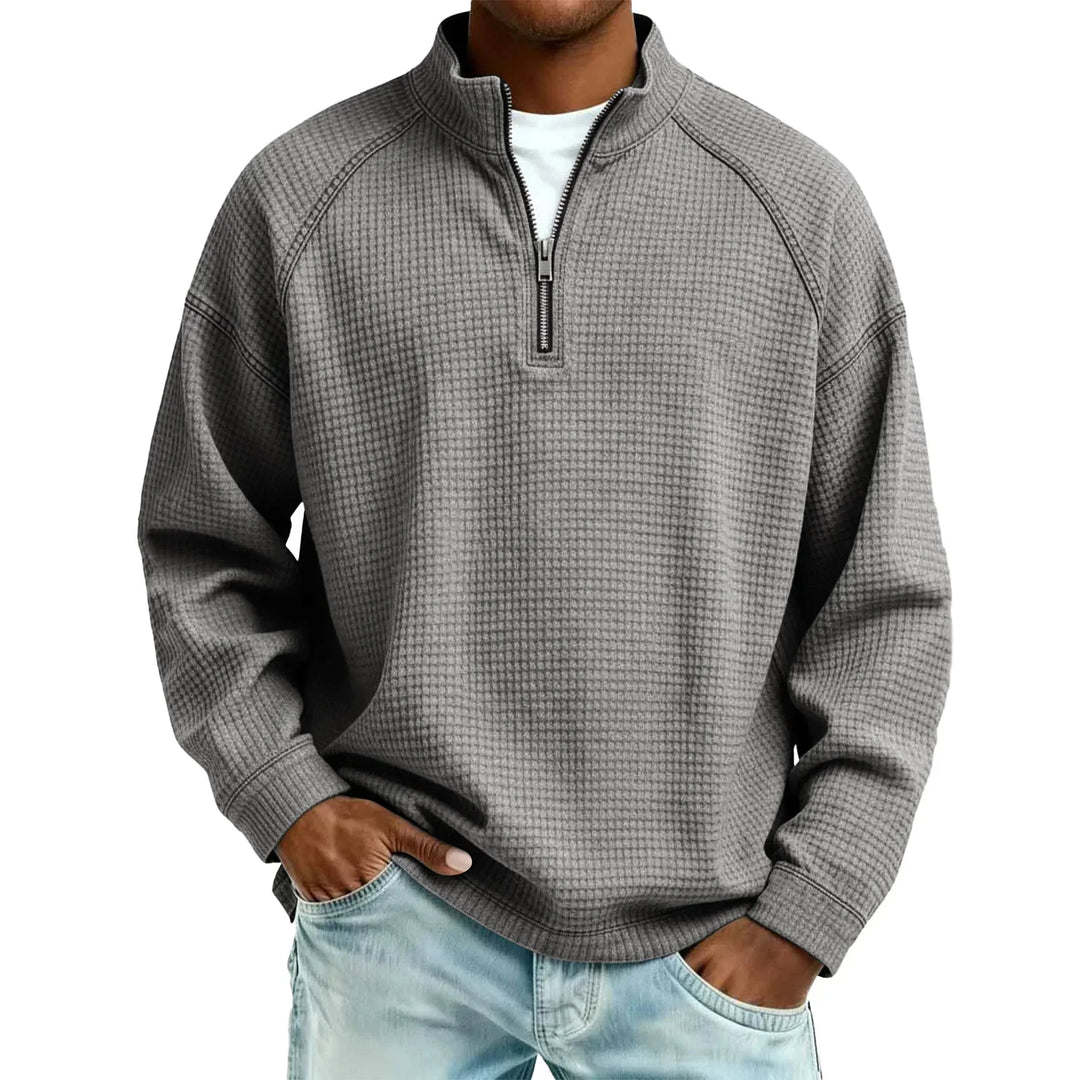 Jude - Sudadera de punto gofre texturizado