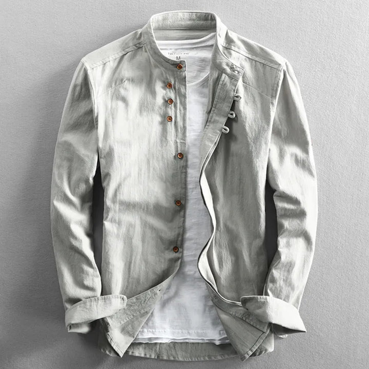 Berkley - Camisa de mezcla de lino de calidad superior