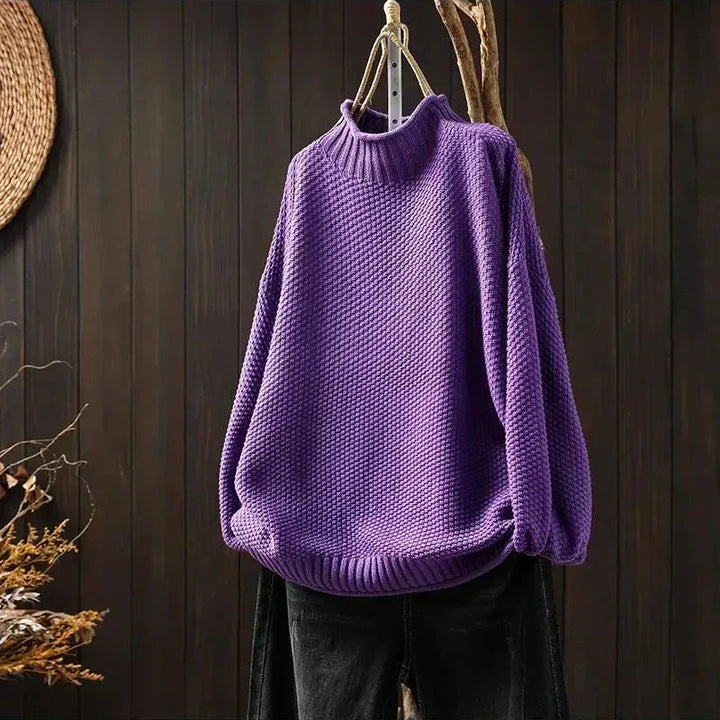 Oriane - Jersey texturizado de cuello perkins