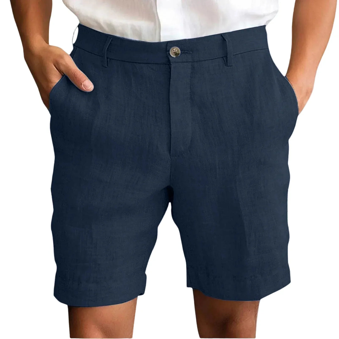 Nestor - bermudas de lino de sastrería
