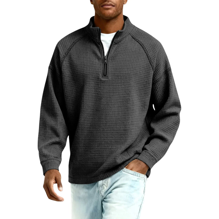 Jude - Sudadera de punto gofre texturizado