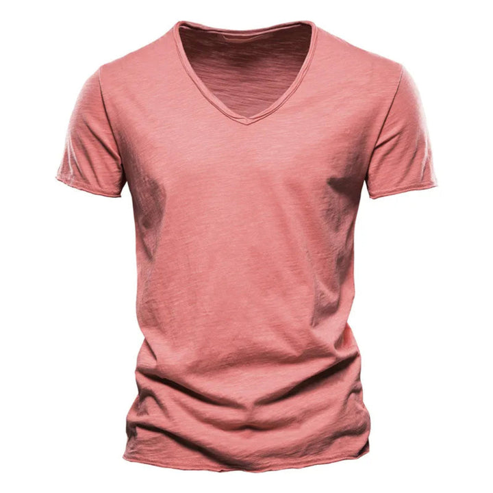Jackson - Camiseta de tacto suave con cuello de pico
