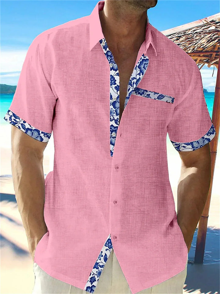 Eastcott - Camisa de verano informal con estampado étnico