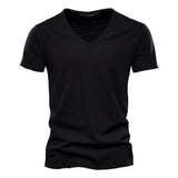 Jackson - Camiseta de tacto suave con cuello de pico