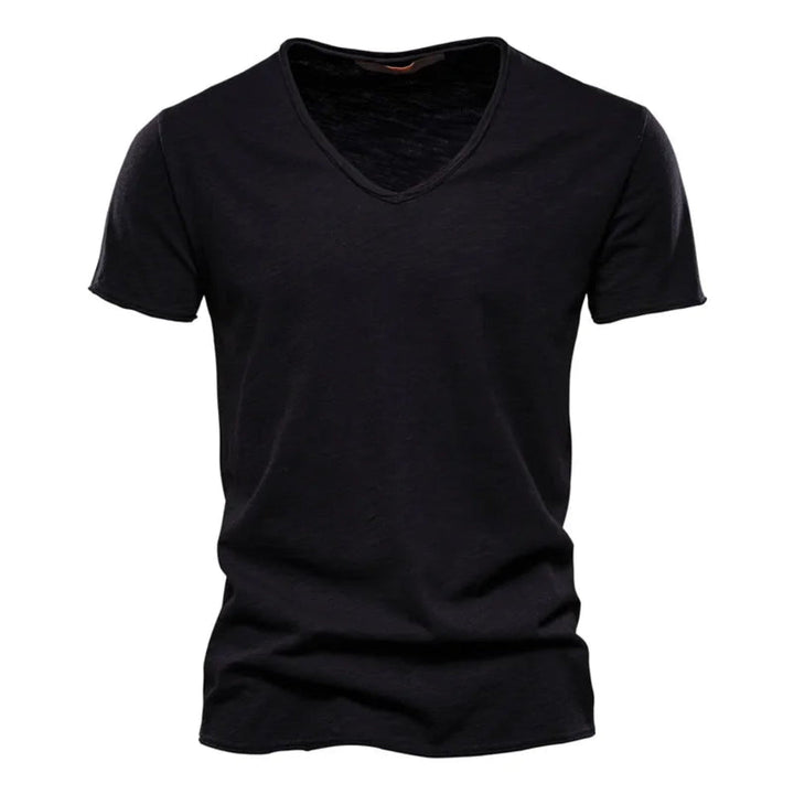 Jackson - Camiseta de tacto suave con cuello de pico