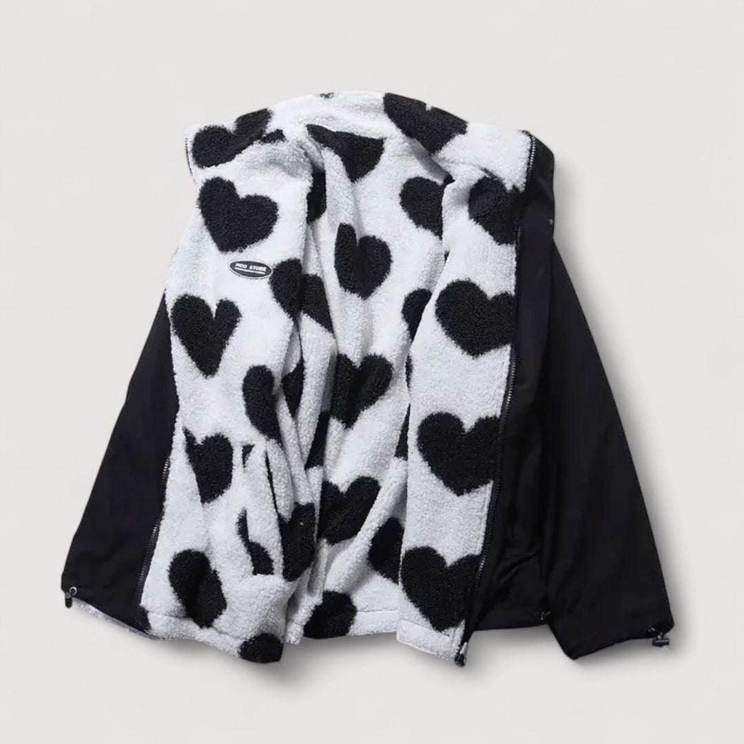 Adera - Chaqueta reversible de tacto suave