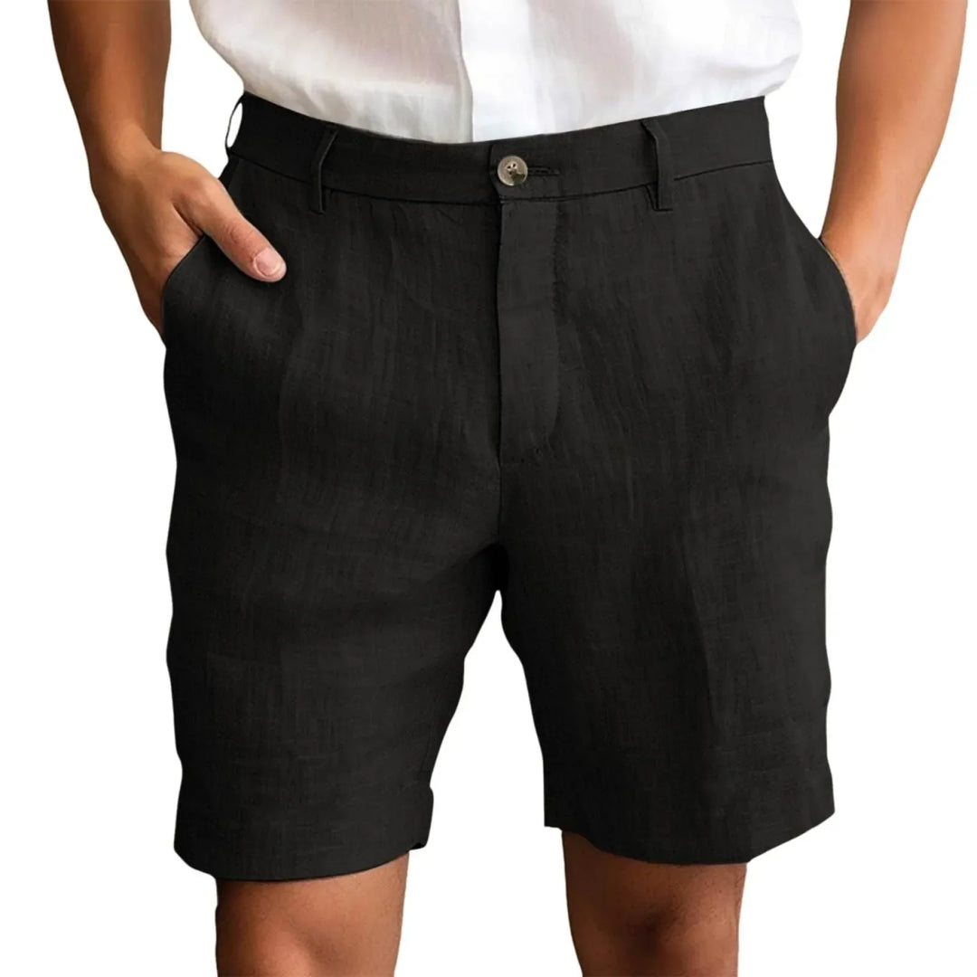 Nestor - bermudas de lino de sastrería
