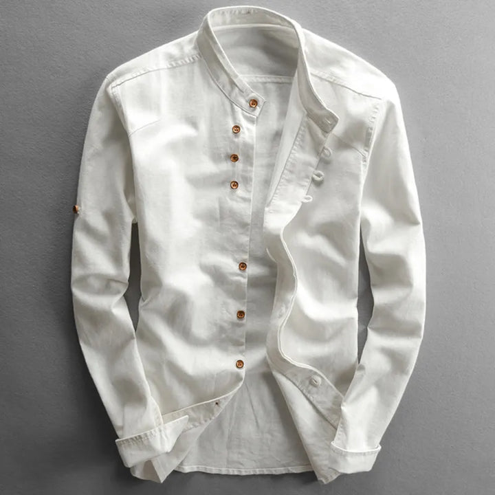 Berkley - Camisa de mezcla de lino de calidad superior