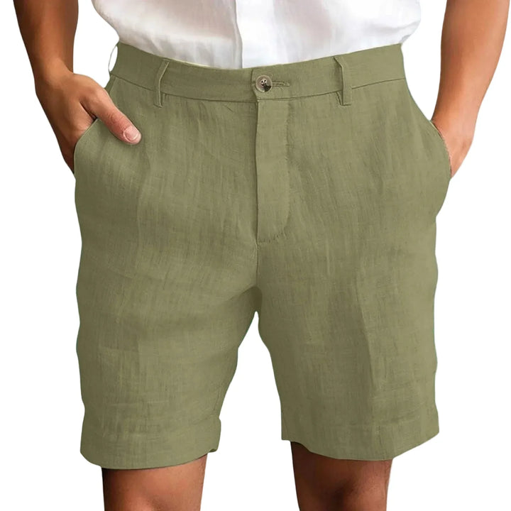 Nestor - bermudas de lino de sastrería