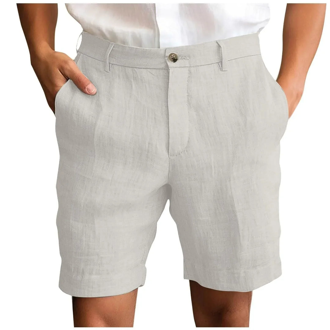 Nestor - bermudas de lino de sastrería