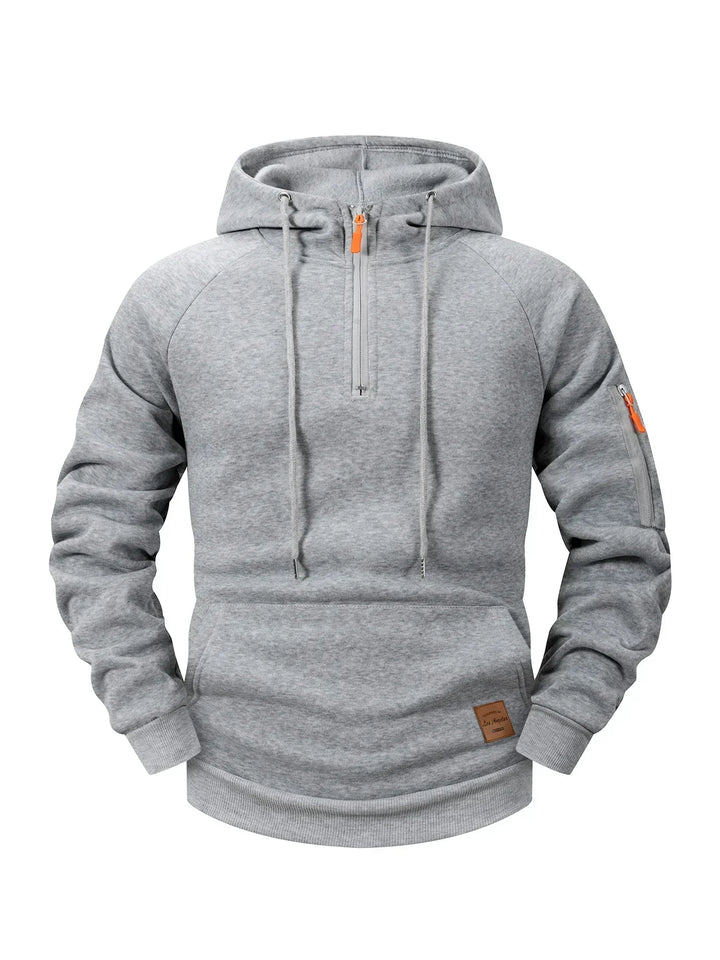 Quenford - Sudadera con cremallera y acabado suave al tacto
