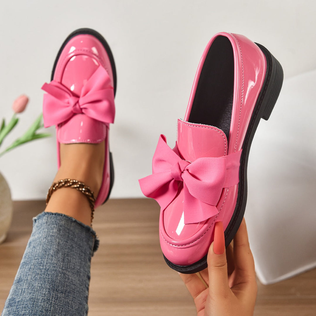 Wisterique - Mocasines de plataforma brillantes