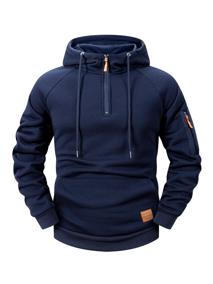 Quenford - Sudadera con cremallera y acabado suave al tacto