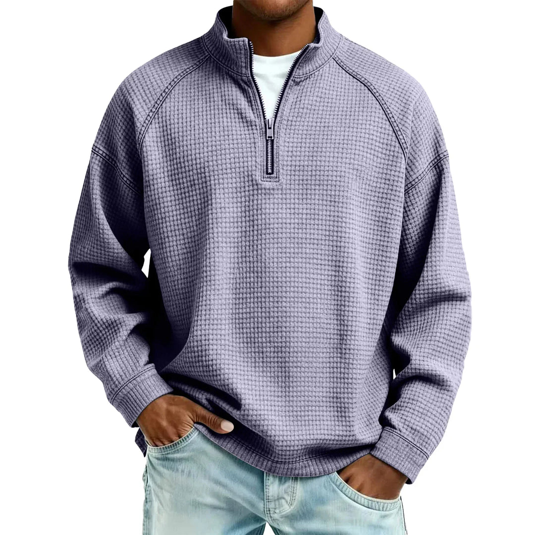 Jude - Sudadera de punto gofre texturizado