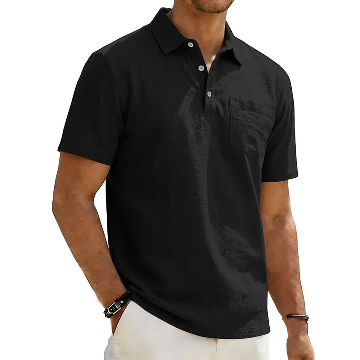 Grafton - Polo de manga corta texturizado
