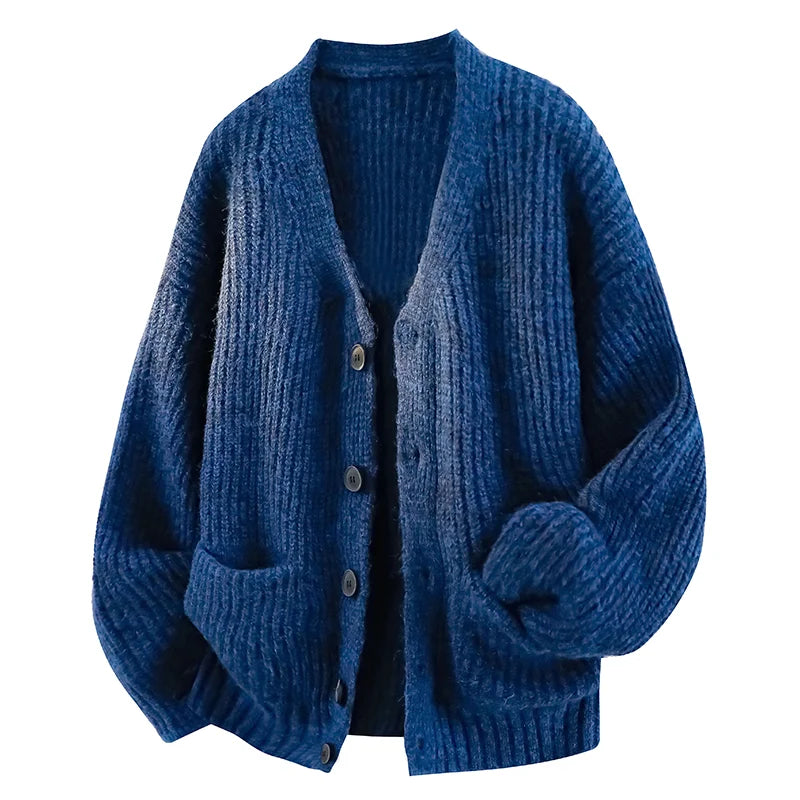 Galienne - Cárdigan oversize de escote en V y tacto suave